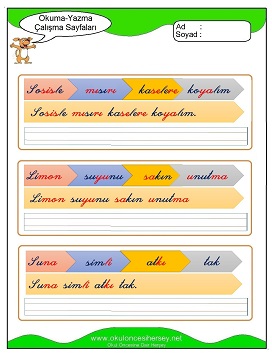 s sesi Grubu Çalışma Sayfaları